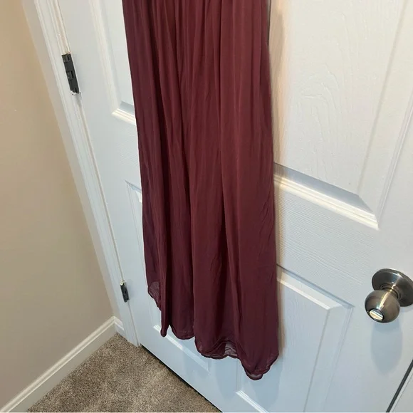 Zara Deep Burgundy Midi Dress - Picture 4 of 10